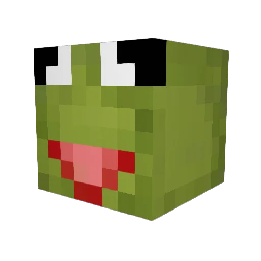 ryulee Minecraft avatar head, 3D render