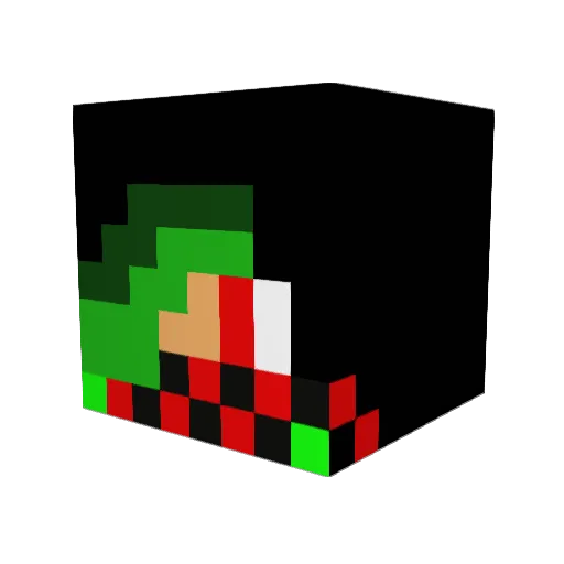 ryunosora Minecraft avatar head, 3D render