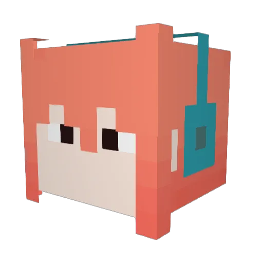 ryusei0729 Minecraft avatar head, 3D render