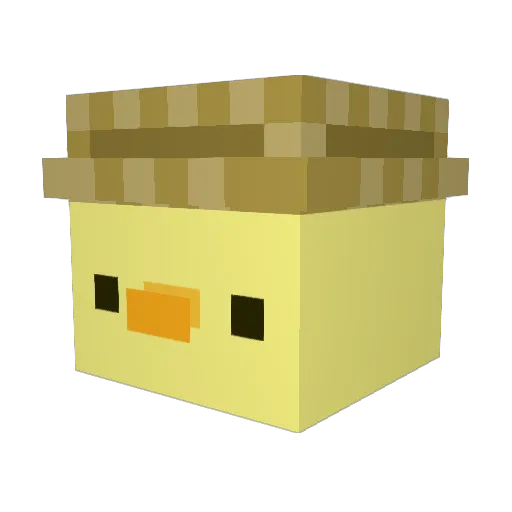 ryutoki Minecraft avatar head, 3D render