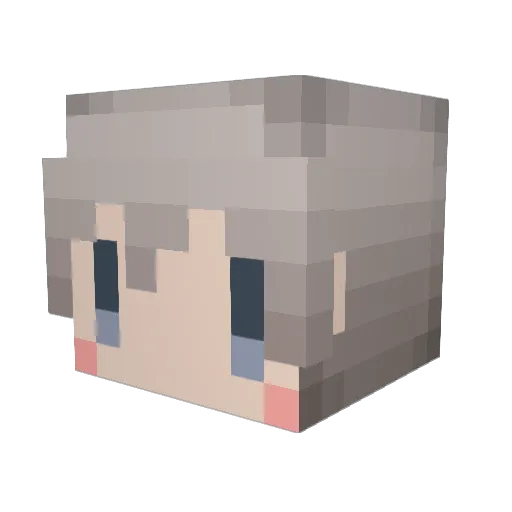 ryuuga2329 Minecraft avatar head, 3D render