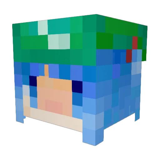 ryuuhei000 Minecraft avatar head, 3D render
