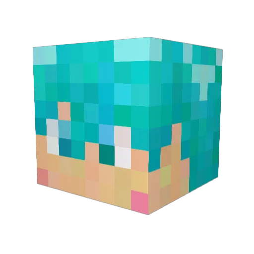 ryuuki123 Minecraft avatar head, 3D render