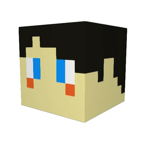 ryuuuuu37 Minecraft avatar head, 3D render