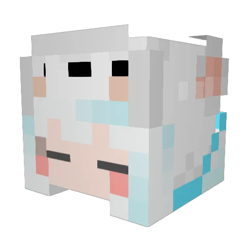 ryuyaaaaaaaaaaaa Minecraft avatar head, 3D render