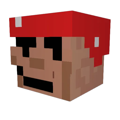 ryvaal Minecraft avatar head, 3D render