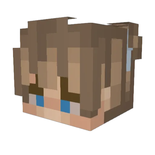 ryxnhamilton Minecraft avatar head, 3D render