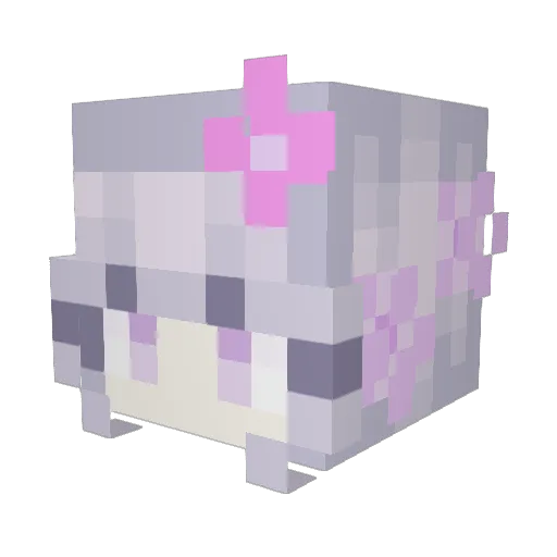 ryxnv Minecraft avatar head, 3D render
