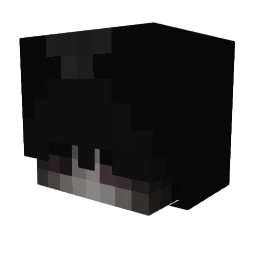 ryyuX Minecraft avatar head, 3D render