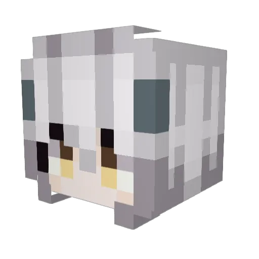 ryyxev Minecraft avatar head, 3D render