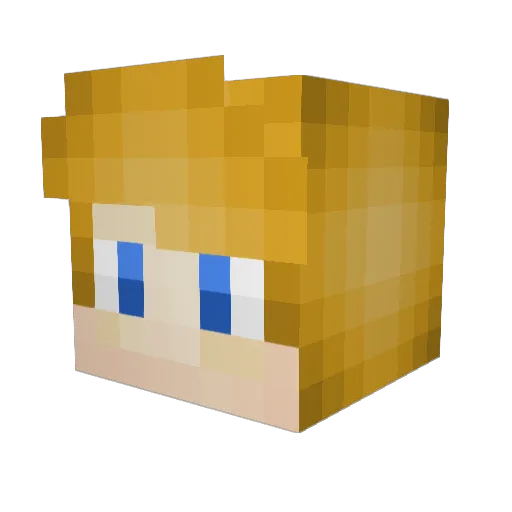 ryzy21 Minecraft avatar head, 3D render