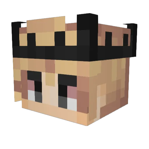 rzelak Minecraft avatar head, 3D render