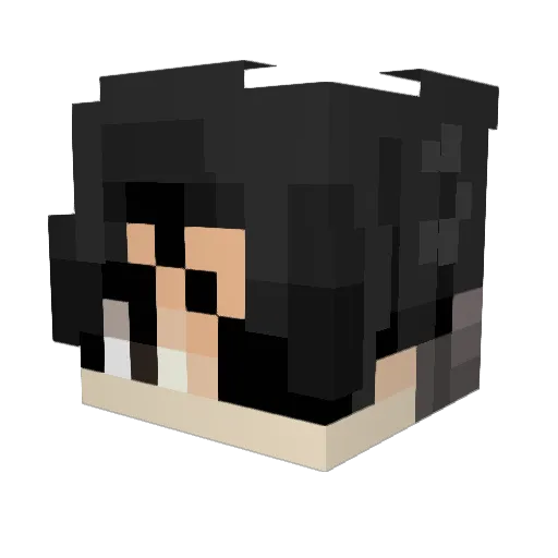 rzenya Minecraft avatar head, 3D render