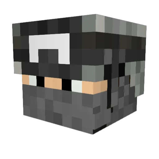 rzhan11 Minecraft avatar head, 3D render
