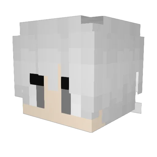rzian Minecraft avatar head, 3D render