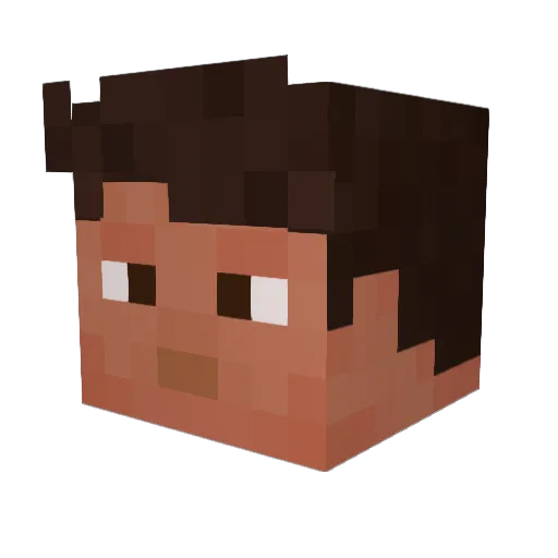 rzoncikV2 Minecraft avatar head, 3D render