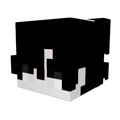 rzouu Minecraft avatar head, 3D render
