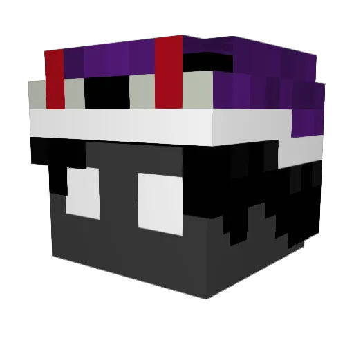 rzq3 Minecraft avatar head, 3D render