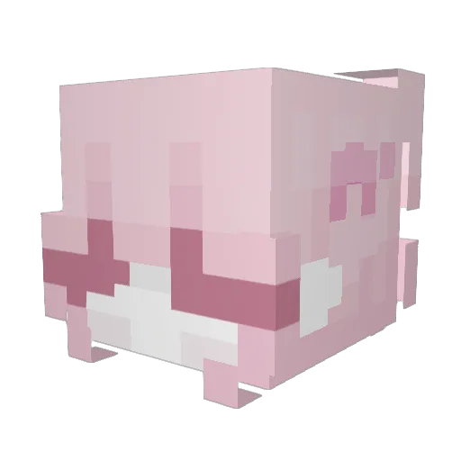 rzwz Minecraft avatar head, 3D render