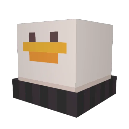 s000000up Minecraft avatar head, 3D render