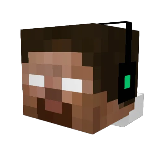 s01r4C Minecraft avatar head, 3D render