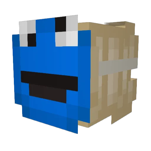 s0apppp Minecraft avatar head, 3D render