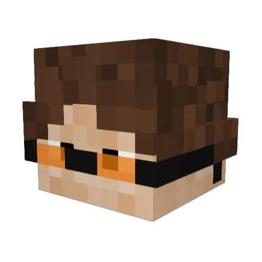 s0ftlie Minecraft avatar head, 3D render