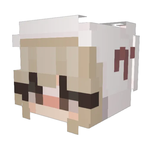 s0ggyramen Minecraft avatar head, 3D render