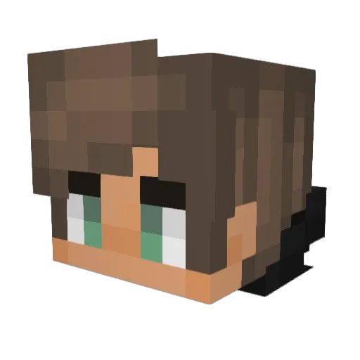 s0lost Minecraft avatar head, 3D render