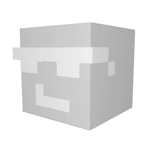 s0nw Minecraft avatar head, 3D render