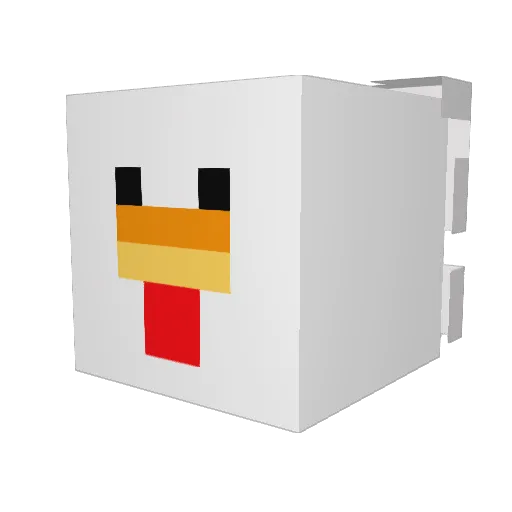 s0phi3_iguess Minecraft avatar head, 3D render