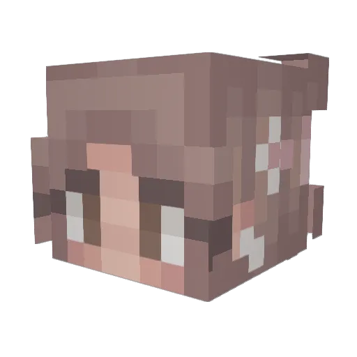 s0pie Minecraft avatar head, 3D render