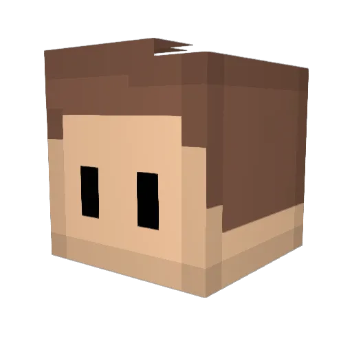 s0puli Minecraft avatar head, 3D render