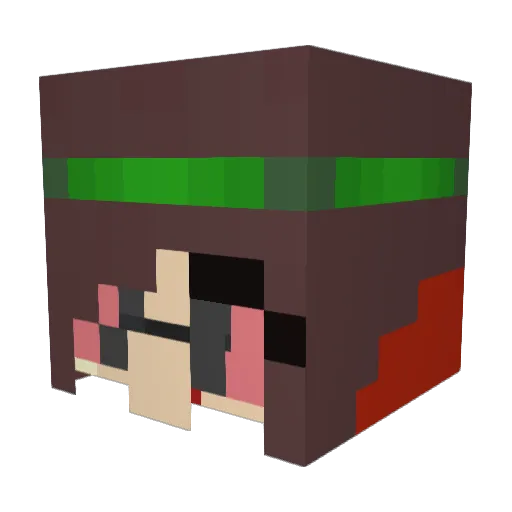 s0urDR0 Minecraft avatar head, 3D render
