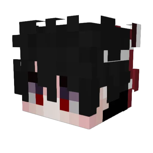 s0vuh Minecraft avatar head, 3D render