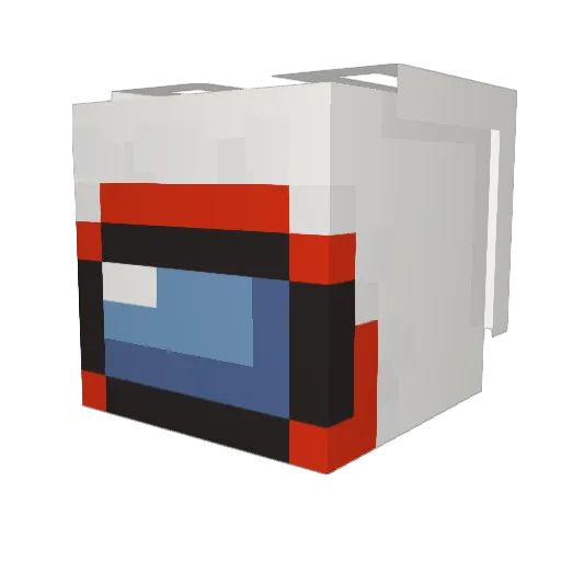 s10b Minecraft avatar head, 3D render