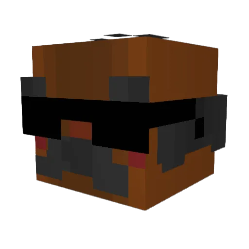 s14rr4 Minecraft avatar head, 3D render