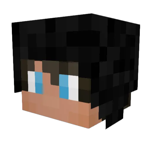 s1avy Minecraft avatar head, 3D render