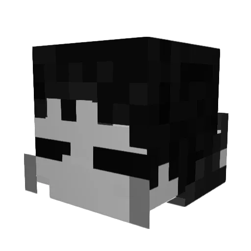 s1eepa Minecraft avatar head, 3D render