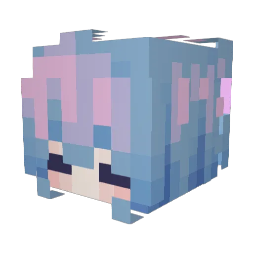 s1eepymochi Minecraft avatar head, 3D render