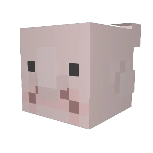 s1ep Minecraft avatar head, 3D render