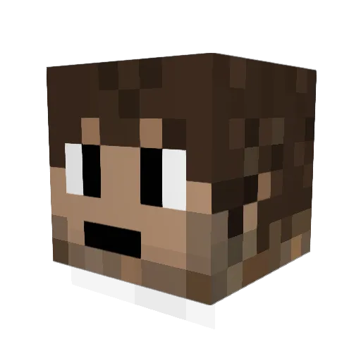 s1ilky Minecraft avatar head, 3D render