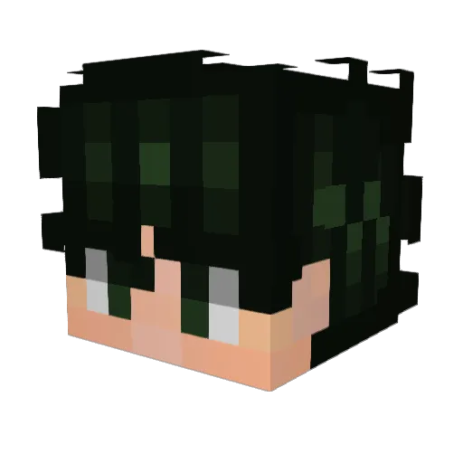 s1lent_ Minecraft avatar head, 3D render