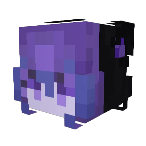s1lkmothX3 Minecraft avatar head, 3D render