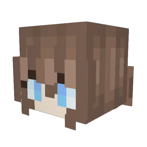 s1llymuffy Minecraft avatar head, 3D render