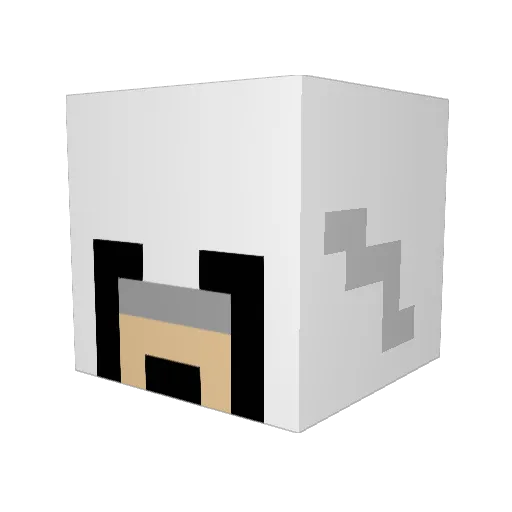 s1m0n7 Minecraft avatar head, 3D render
