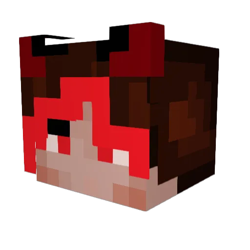 s1n_wrath Minecraft avatar head, 3D render