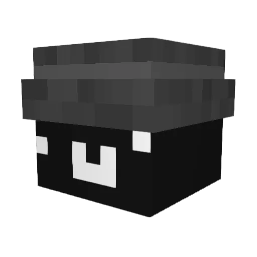 s1nnzz Minecraft avatar head, 3D render