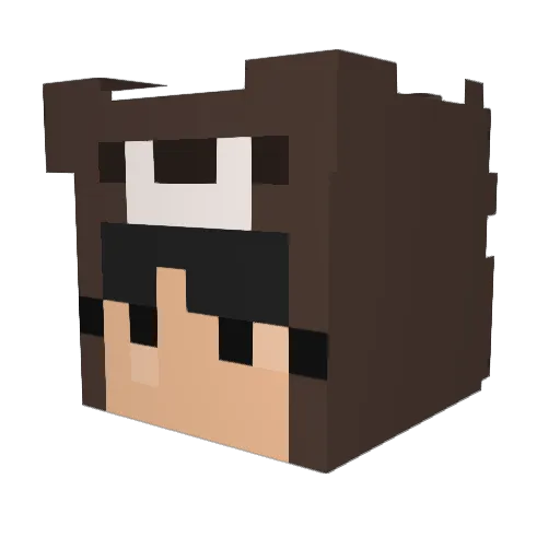 s1uva Minecraft avatar head, 3D render