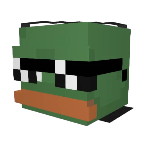 s1xpack Minecraft avatar head, 3D render
